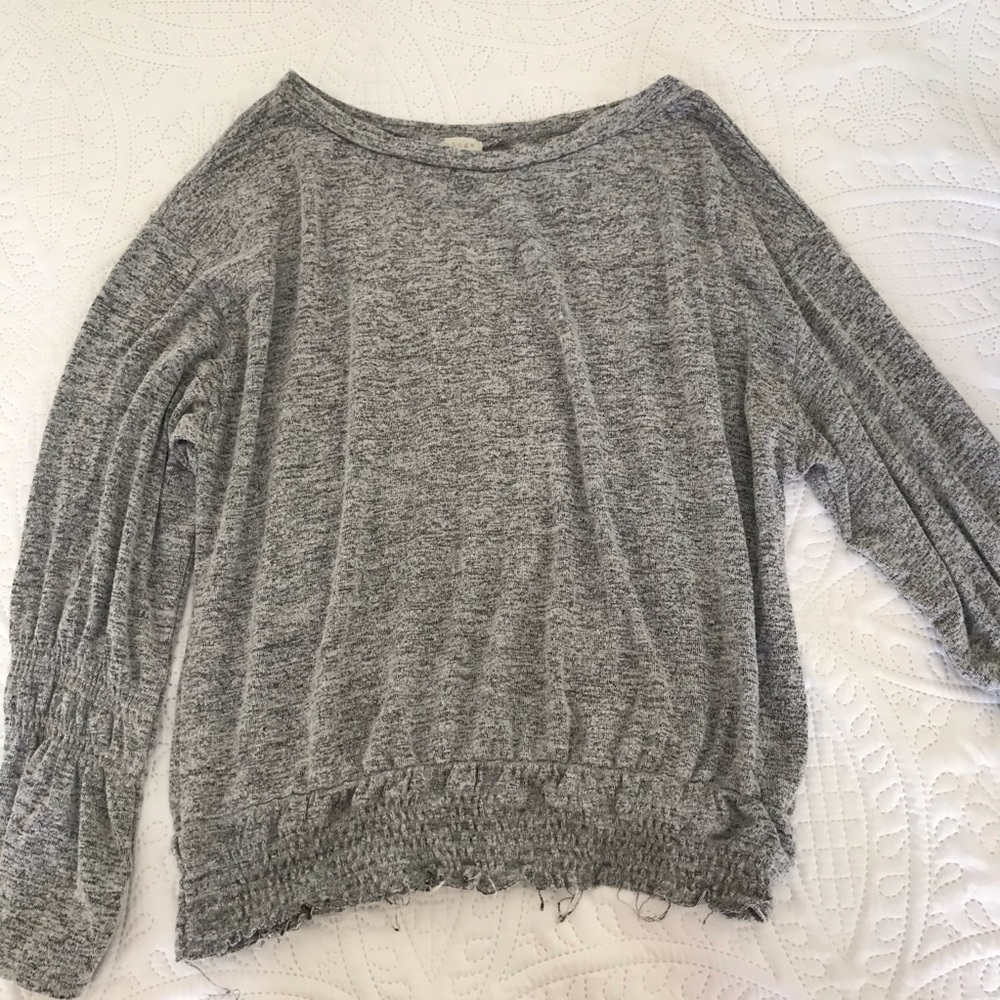 Grey along Sleeve Shirt
